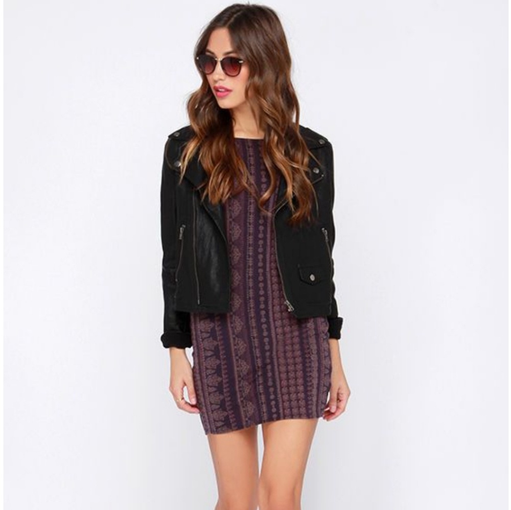 Printed bodycon dress